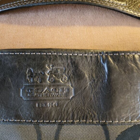 Coach Black and Gray Shoulder Bag - Picture 4 of 8